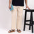 Beige Men's Loose Fit Cotton Pyjama