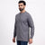 Grey Airy Linen Short Kurtas for Men