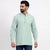 Mint Green Airy Linen Short Kurtas for Men