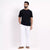 White Men's Loose Fit Cotton Pyjama