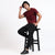Men's Cotton Cargo Jogger Pants Black