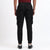 Men's Cotton Cargo Jogger Pants Black