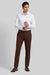 Dark Coffee Peanut Regular Fit Trouser for Men