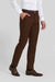 Dark Coffee Peanut Regular Fit Trouser for Men