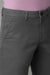 Dark Grey Regular Fit Mid Rise Cotton Chinos Pant