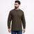 Olive Airy Linen Short Kurtas for Men