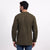 Olive Airy Linen Short Kurtas for Men