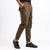 Men's Cotton Cargo Jogger Pants Olive Green