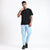 Men's Cotton Cargo Jogger Pants Sky Blue