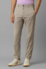 Stone Regular Fit Mid Rise Cotton Chinos Pant